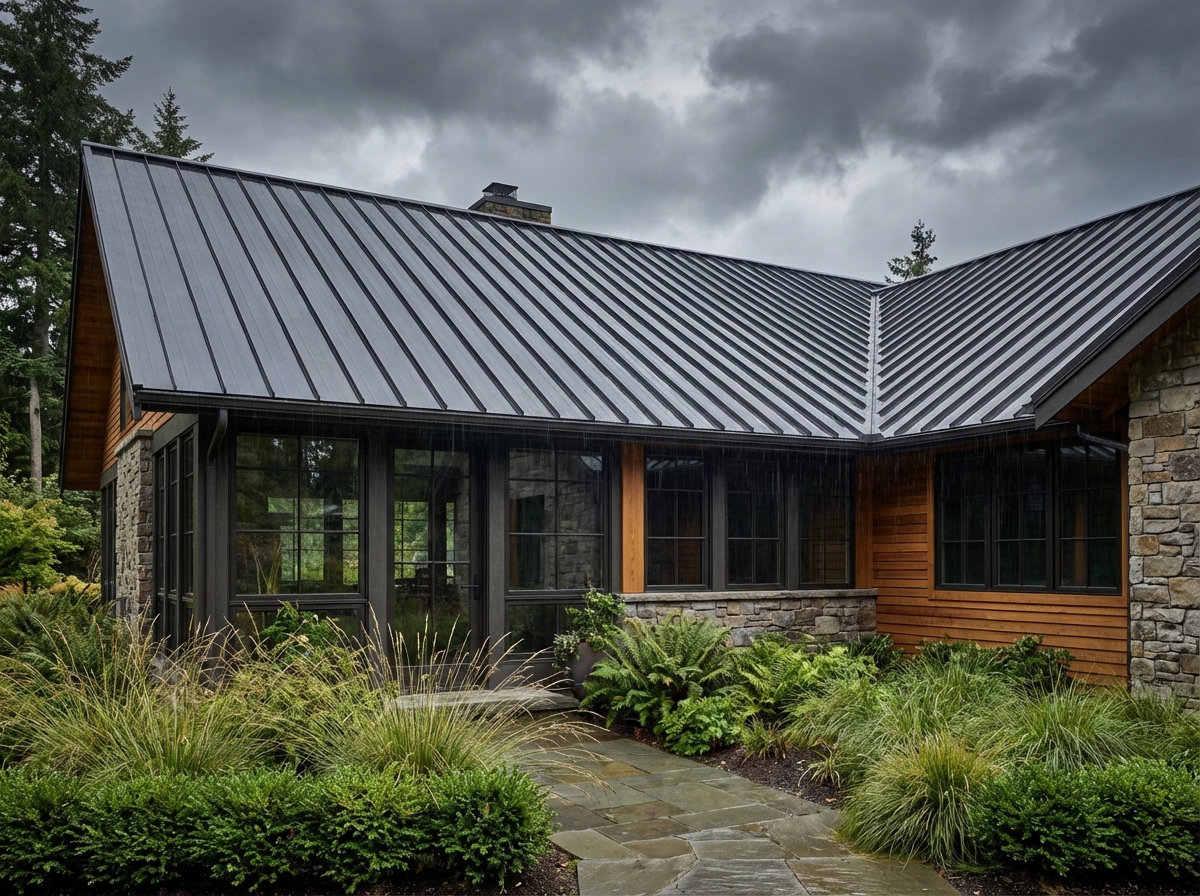 Standing seam metal roof