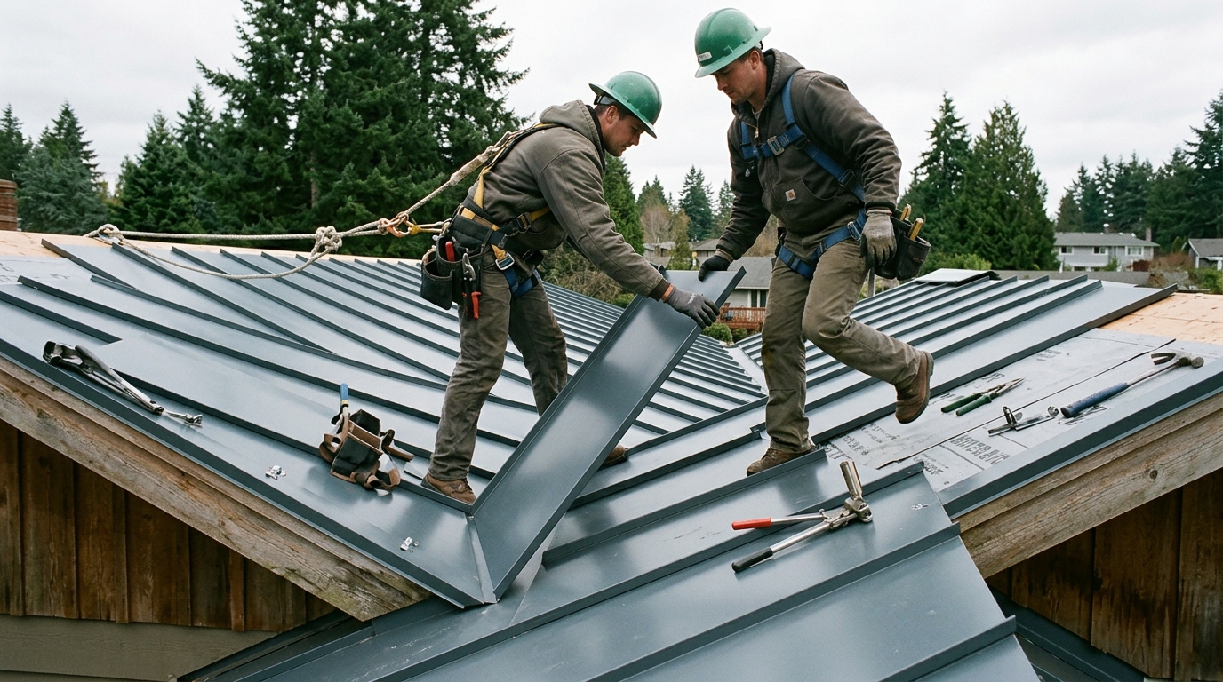 Metal roof
