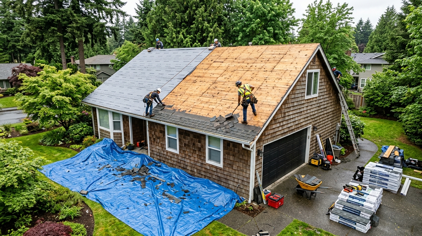Roof Replacement in Kirkland WA